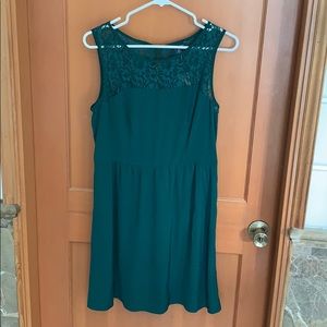Emerald green dress